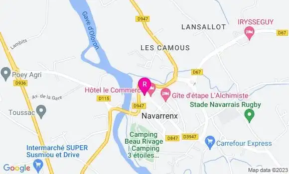 Localisation Pizzeria des Remparts