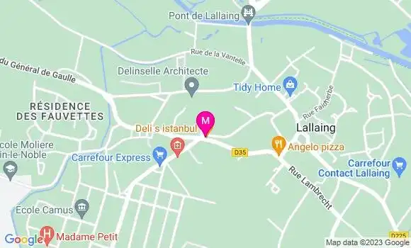 Localisation Restaurant Turc Deli