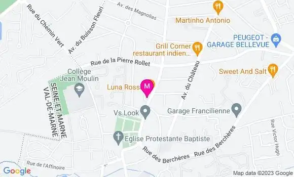 Localisation Restaurant Thaï Thaï Food 77