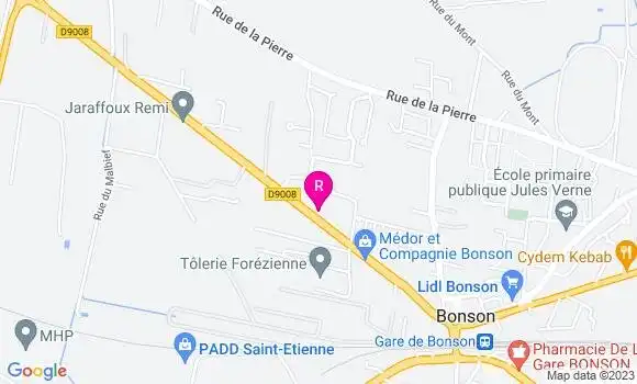 Localisation Restaurant  La Station Gourmande