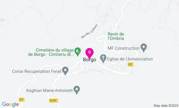 Localisation Restaurant  E Fritelle Corse