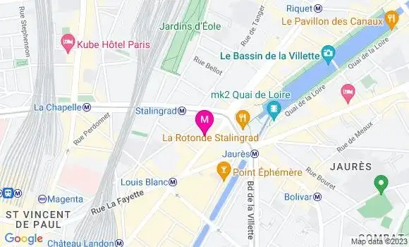 Localisation Restaurant  Paris Bangla
