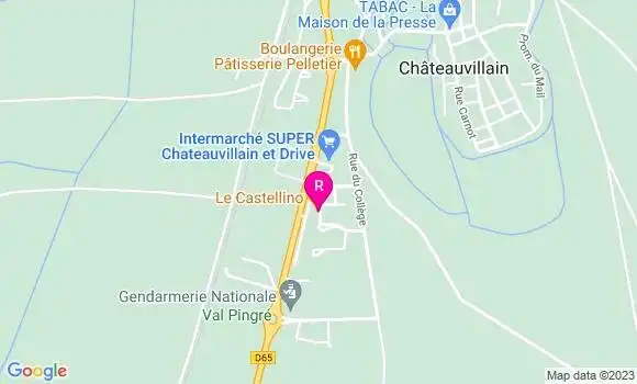 Localisation Pizzeria Le Castellino