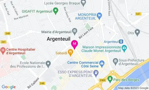 Localisation Restaurant  N 75