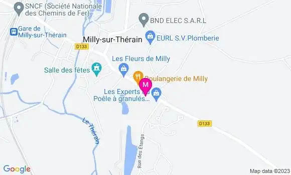 Localisation Restaurant  Milly Pizza