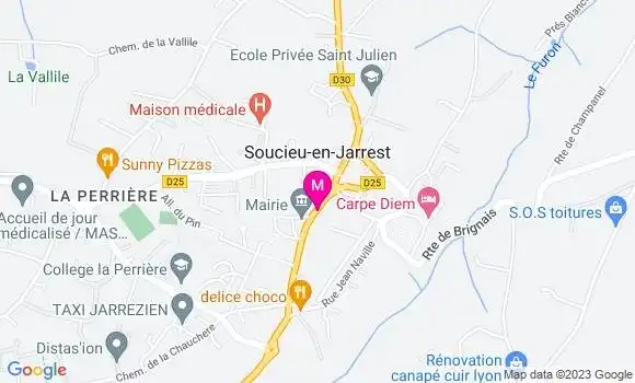Localisation Restaurant  Lisa Pizza