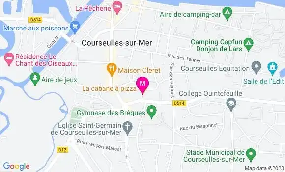 Localisation Restaurant  La Cabane à Pizza