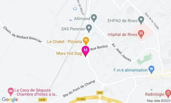 Localisation Food Truck Mars Hot Dog