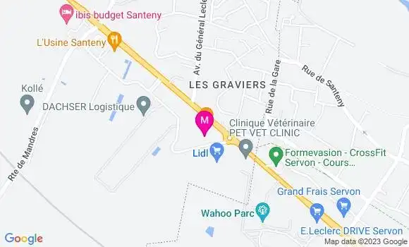 Localisation Restaurant  La Broche Dorée