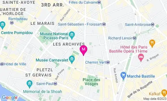 Localisation Restaurant  Le Café des Musées