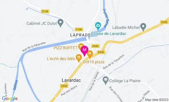 Localisation Kebab Le Mercato