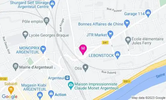 Localisation Restaurant  M