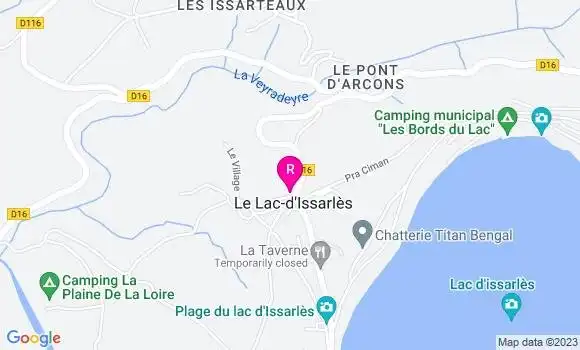 Localisation Restaurant  Aux Délices du Lac
