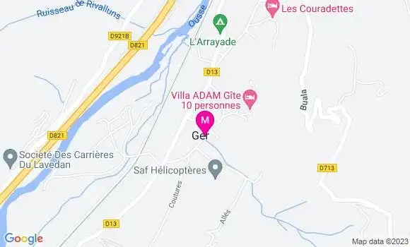 Localisation Restaurant  Les Petits Gâteaux du Pibeste