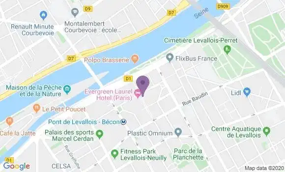 Localisation Crêperie Les Fontaines