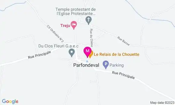 Localisation Restaurant  Le Relais de la Chouette