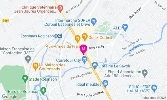 Localisation Restaurant  Point Drive