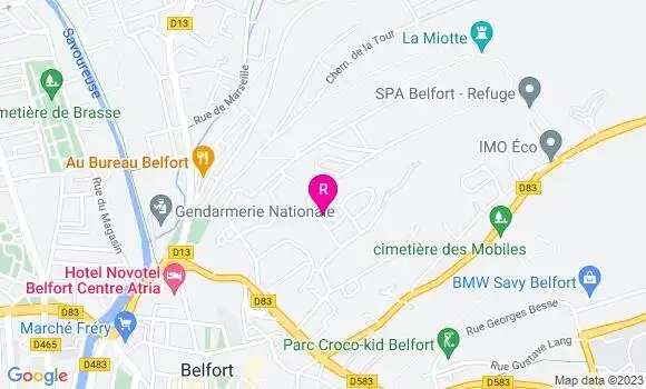 Localisation Fast Food Mc Donald