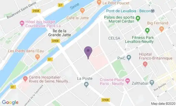 Localisation Restaurant  Lily de Neuilly
