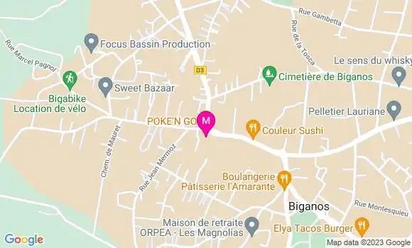 Localisation Restaurant  Poke