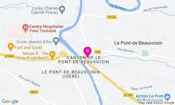 Localisation Pizzeria Chez Francesco et Fils