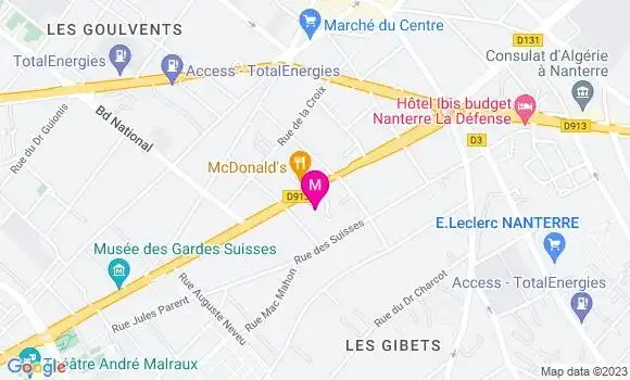 Localisation Restaurant  Point B