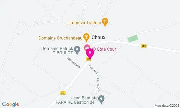 Localisation Restaurant  La Chau