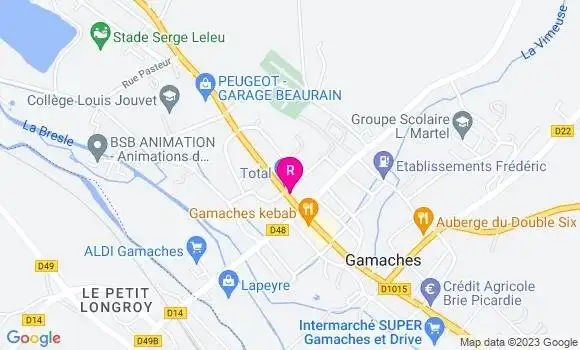 Localisation Restaurant  Gamaches kebab