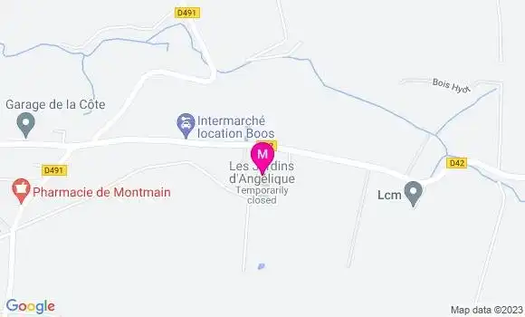 Localisation Restaurant  Les Jardins d