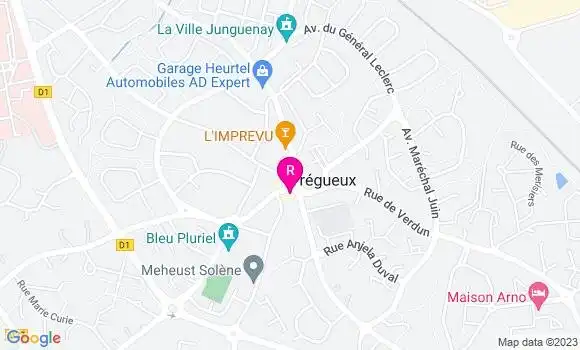 Localisation Crêperie La Trégueusienne