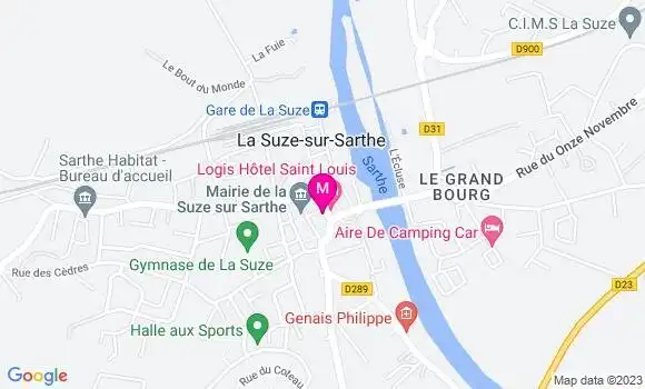 Localisation La Suze Kebab