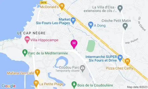 Localisation Pizzeria Les Saveurs de la Coudou