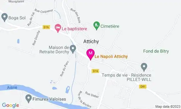 Localisation Pizzeria Le Napoli