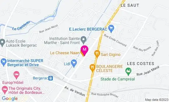 Localisation Kebab Le Cheese Naan