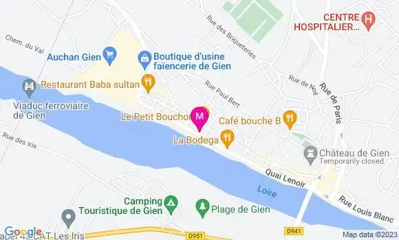 Localisation Restaurant Bar Le White