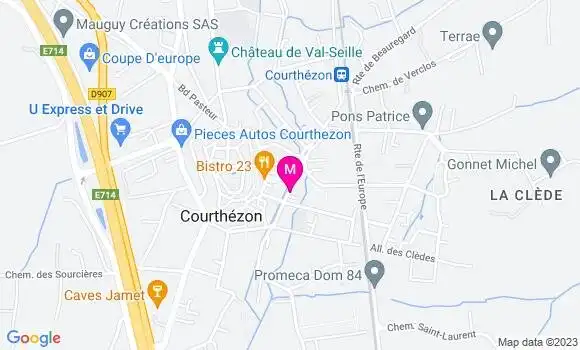 Localisation Restaurant  A la Bonne Franckette