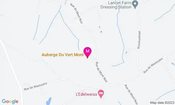 Localisation Auberge du Vert Mont