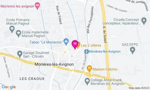 Localisation Restaurant  Le Moreriis