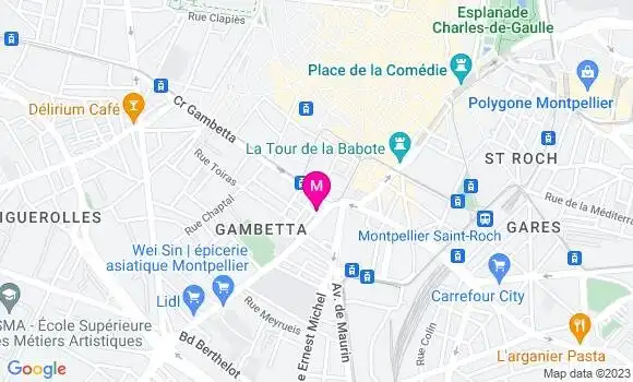 Localisation Restaurant  Le Tiram