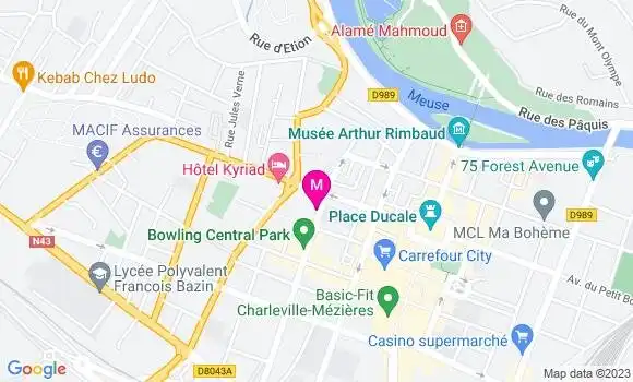 Localisation Restaurant Thaï Pitaya