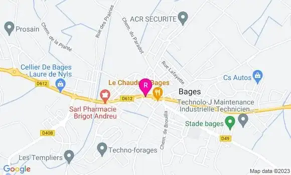 Localisation Restaurant  Chez Loupetis