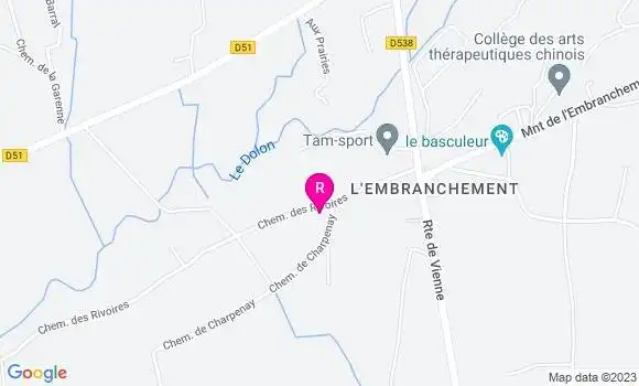 Localisation Restaurant  Le Cabanon à Patates