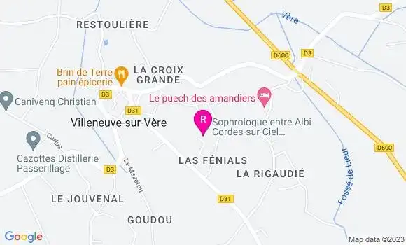 Localisation Pizzeria Au Coin du Feu