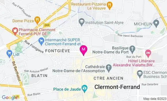 Localisation Restaurant Bar Les Petits Crus