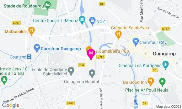 Localisation Pizzeria Pizza Mando