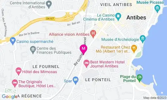 Localisation Pizzeria Antibes Pizza