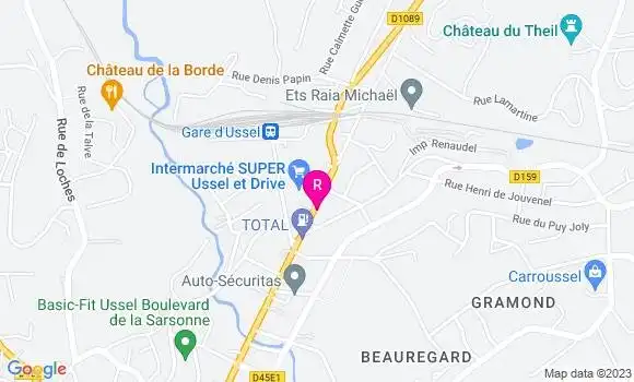 Localisation Restaurant  Trady