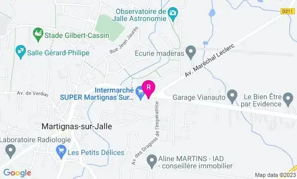 Localisation Pizzeria San Marin