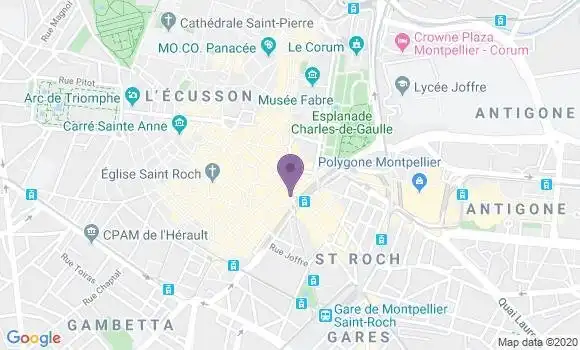 Localisation Pizzeria Cap Chef