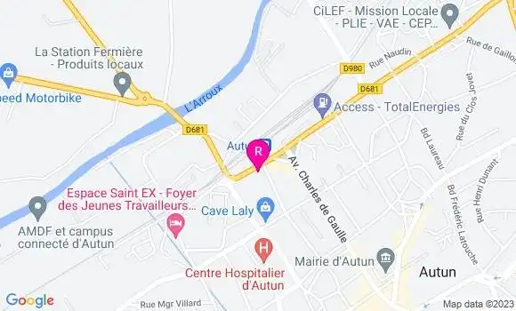 Localisation Pizzeria La Pause